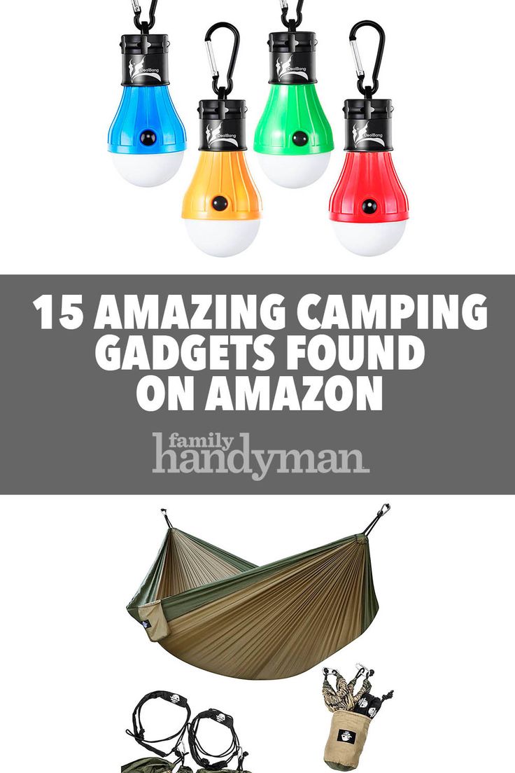 the camping gadgets found on amazon are great for hammocks and backpacks