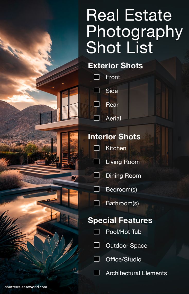 real estate photography shot list Photography Real Estate, Best Real Estate Marketing Ideas, Real Estate Photography Ideas, Real Estate Photography Pictures, Real Estate Photography Tips, Realty Photography, Alien Photography, Real Estate Branding Photography, Real Estate Photography Business