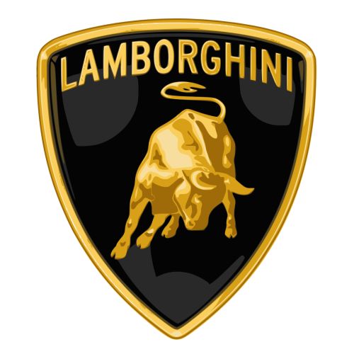 the lamb logo is shown in gold and black