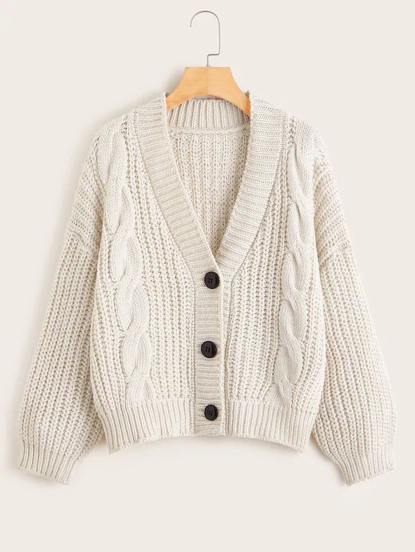 Cebu, Shoulder Cardigan, Drop Shoulder Cardigan, Knit Sweater Coat, Short Cardigan, Long Sleeve Knit Sweaters, Knitting Women Sweater, V Neck Cardigan, Warm Outfits