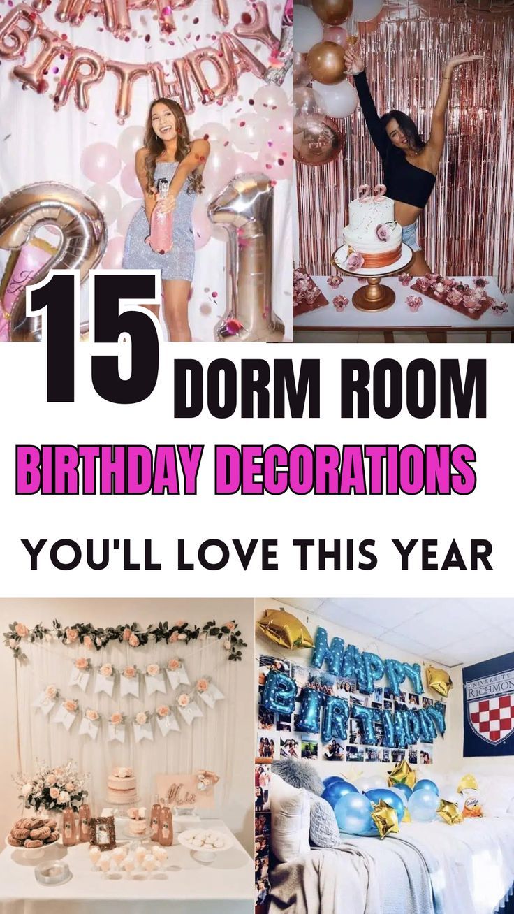 Celebrating your birthday in a dorm room doesn't mean you have to compromise on style and fun. With a little creativity and the right decorations, you can transform your space into a festive paradise. Whether you're planning a small gathering with close friends or a lively party, the right decor can set the perfect mood. In this blog post, we’ll explore the top 21 birthday decorations that will elevate your dorm room celebration. From vibrant balloons and twinkling fairy lights to Decorate Hotel Room For Birthday, 21 Birthday Decorations, Small Gathering, 21st Birthday Decorations, 21 Birthday, Close Friends, Hotel Room, 21st Birthday, Hotels Room