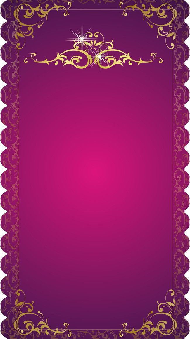 a purple and gold frame with an ornate design