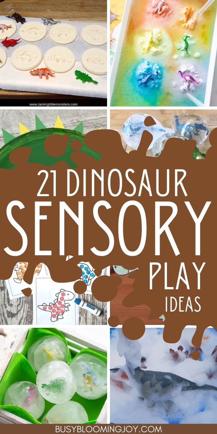 some different pictures with the words, dinosaurs and other things to do in this play area