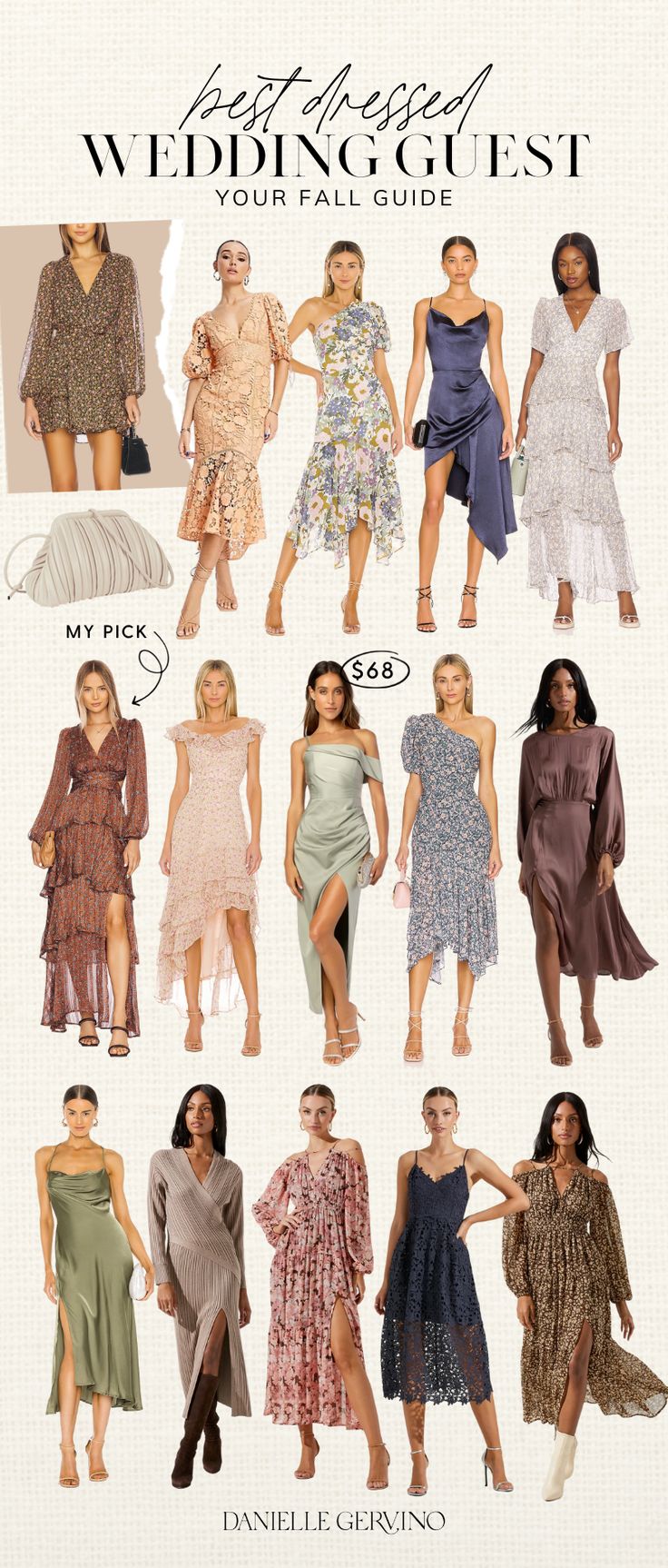 the best dressed wedding guest dresses for fall and winter