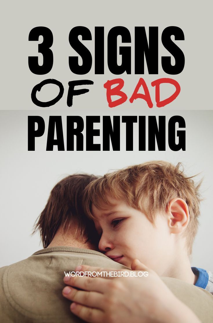 two children hugging each other with the words 3 signs of bad parenting on them