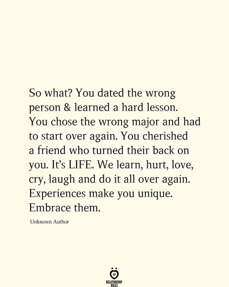 an image with the quote so what? you dated the wrong person & learned a hard lesson