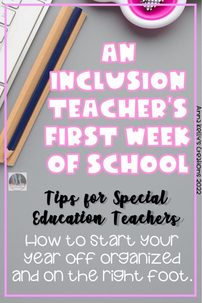 an in - person teacher's first week of school tips for special education teachers how to start your year off organized and on the right foot