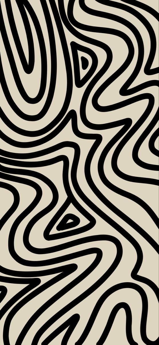 an abstract black and white background with wavy lines