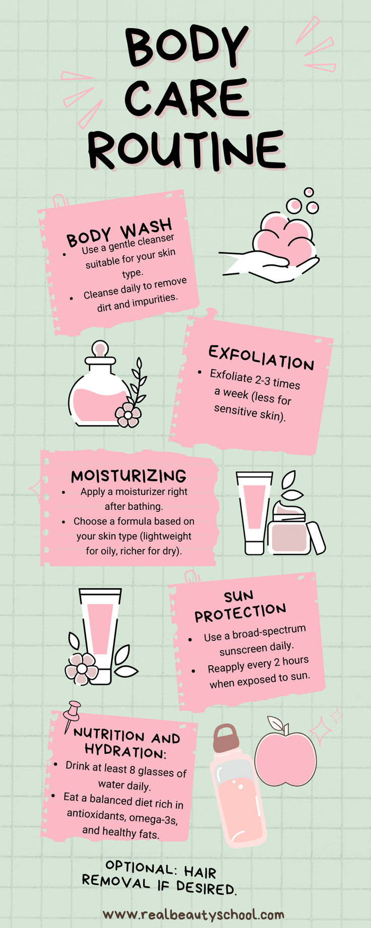 body care routine step by step Perfect Body Skin, Glowing Body Skin, Routine For Glowing Skin, Beginner Skin Care Routine, Skin Care Routine Order, Face Care Routine, Basic Skin Care Routine, Diy Skin Care Recipes, Simple Skincare Routine