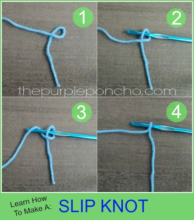 step by step instructions on how to make a slip knot