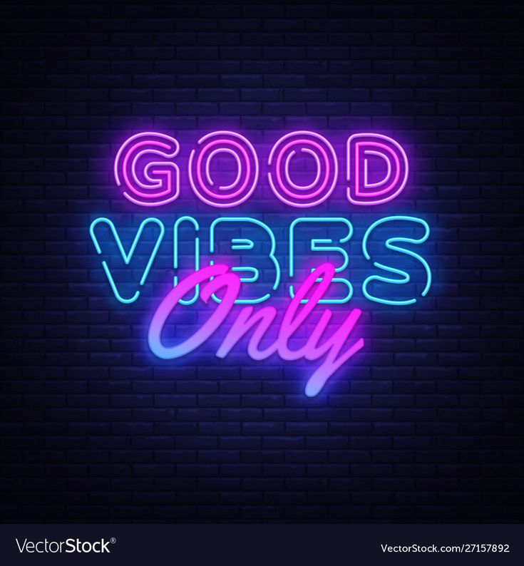 Neon Text Design, Vibe Logo Design, Neon Logo Ideas, Good Vibes Only Wallpaper, Logo With Light, Neon Logo Design, Vibes Logo, Neon Text, Neon Quotes