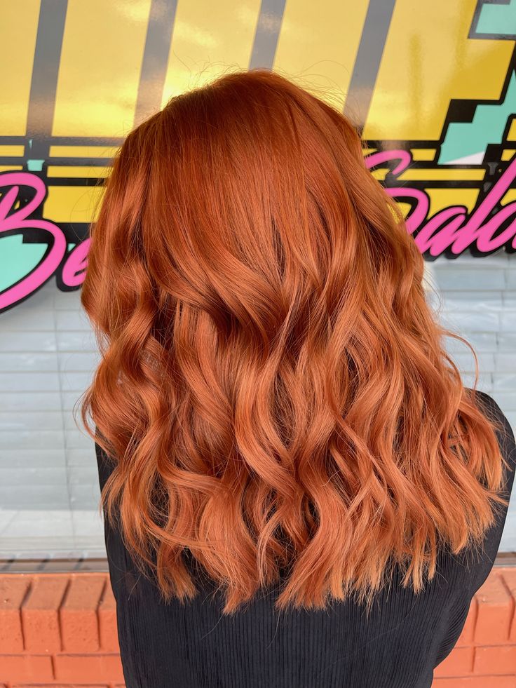 Natural Red Copper Hair, Dyed Ginger Hair Copper, Cute Copper Hair, Orange Red Copper Hair, Red Hair Ginger Copper, True Ginger Hair Color, Thick Red Hair Styles, Hair Color Ideas Ginger Copper, Natural Red Hair Inspo Color