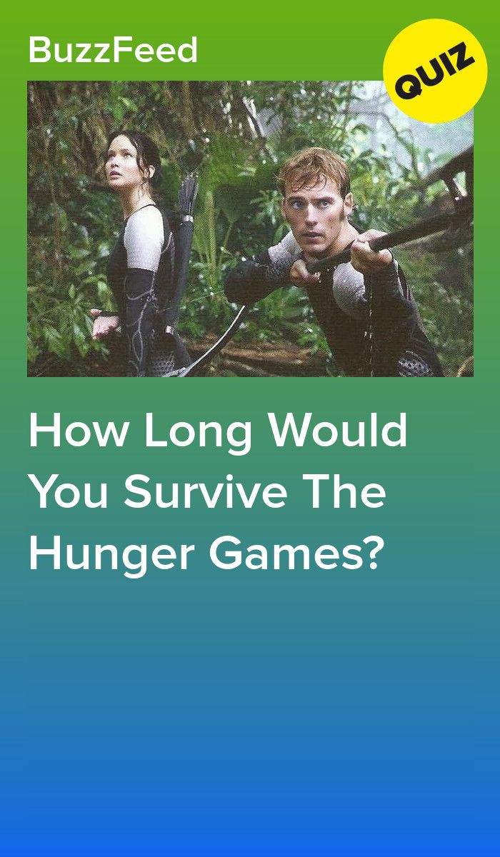 the movie poster for how long would you survive the hungry games? with an image of two