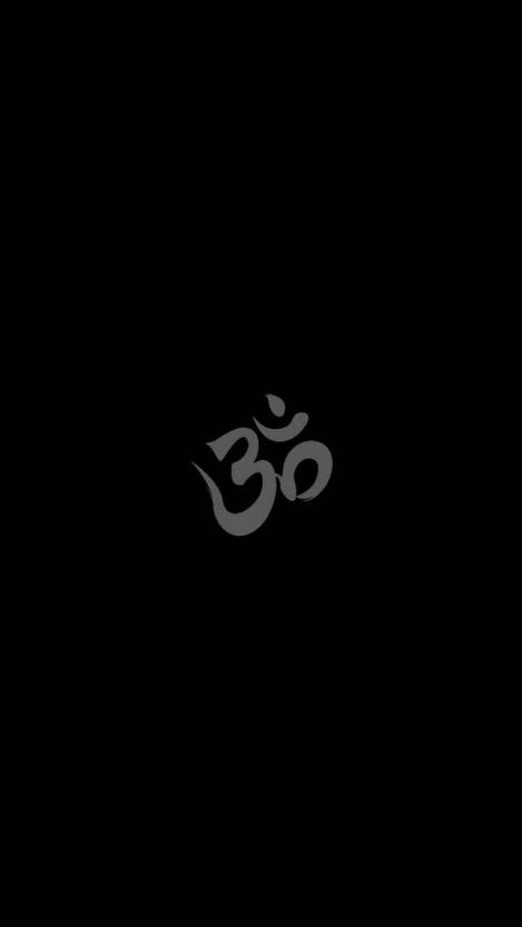 an omen symbol on a black background