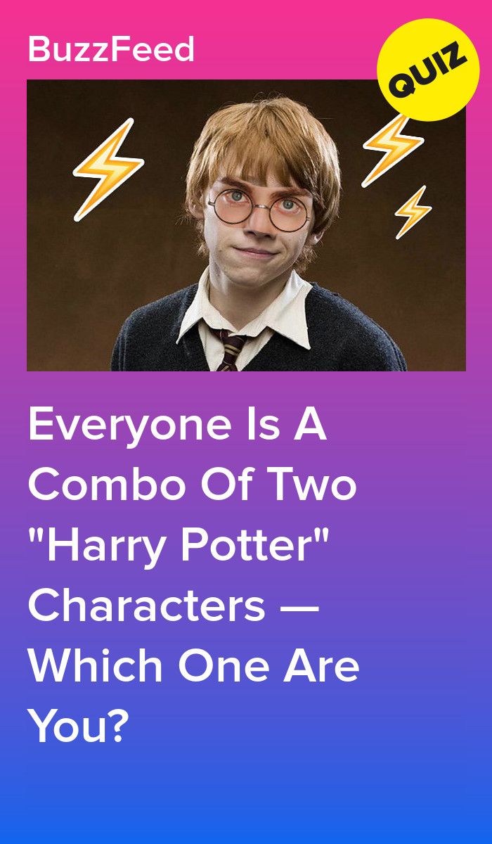 a harry potter quote with the caption'everyone is a combo of two characters - which one are you?
