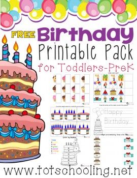 Birthday Activities Kids, Preschool Birthday, Free Birthday Printables, Classroom Birthday, Toddler School, Birthday Activities, Theme Activity, Birthday Crafts, Free Birthday