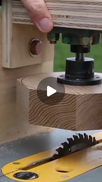 a person working on a piece of wood with a circular sawtoothing tool in their hand