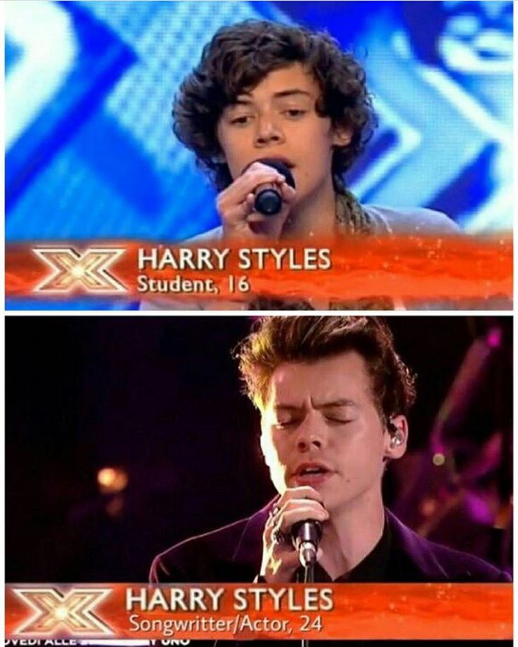 harry styles on the x factor with his song'harry styles'in front of him