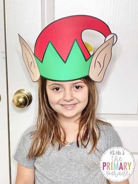 Natal, Elf Hat Template, Elf Hat Craft, Classroom Christmas Party Games, Preschool Elves, Classroom Christmas Party, Elf Crafts, Shoe Maker, School Christmas Party