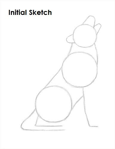a drawing of a dog sitting on its hind legs