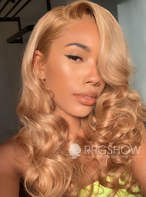 hair color: Blonde</BR>
hair length: 20"</BR> Wavy Human Hair Wigs, Color Blonde Hair, Blonde Natural Hair, Honey Brown Hair, Hair Color Blonde, Blonde Lace Front Wigs, Honey Blonde Hair, Dyed Natural Hair, Hair Laid