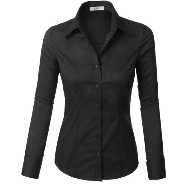 LE3NO Womens Tailored Long Sleeve Button Down Shirt with Stretch ($8.99) ❤ liked on Polyvore featuring tops, stretch top, long sleeve shirts, long sleeve button down shirts, button down top and tailored shirts Haute Couture, Couture, Dress Shirts Women, Color Combos Outfit, Pakistani Dresses Casual, Stitch Shirt, Stitch Fix Outfits, Women's Button Down Shirt, Future Outfit