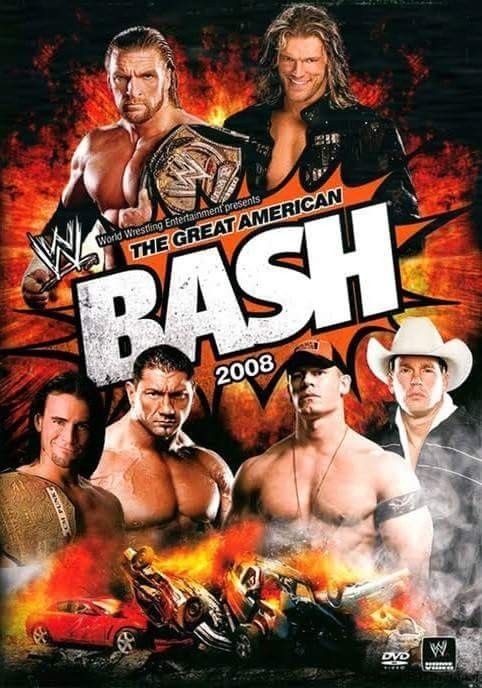 the great american bash 2008 dvd box set with two men in wrestling gear on each side