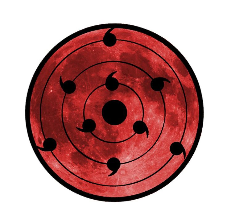 a red circle with black dots on it