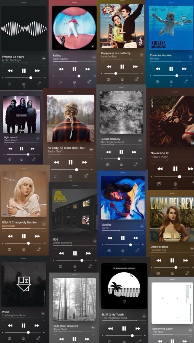 the music player app is open and ready to play on its own device, with multiple audio