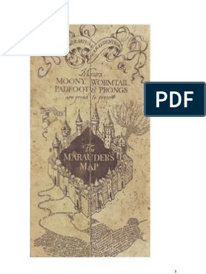 a book cover with the title from harry potter's map on it and an image of
