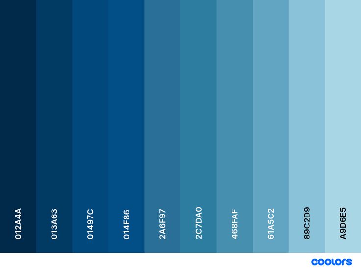 the color blue is shown in this image