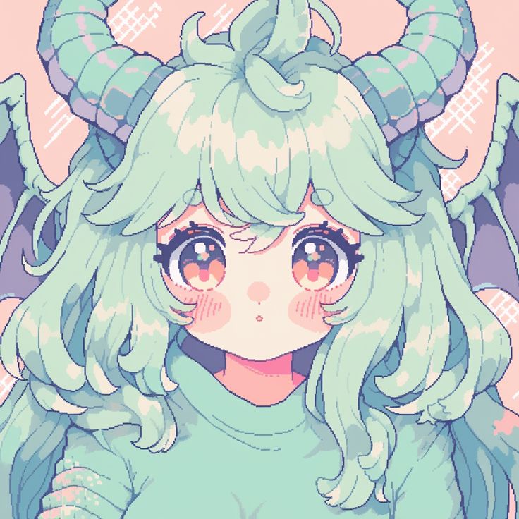 Dragon Oc Design, Dragon Girl Art, Dragon Pfp, Cute Demon, Dragon Fanart, Dragon Icon, Dragon Girl, Cute Anime, Cute Profile Pictures