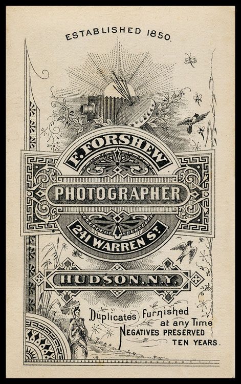 an old advertisement for photography in black and white