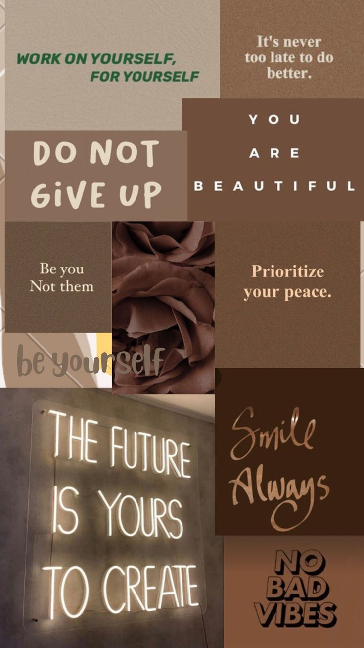 Brown aesthetic Be You Not Them Wallpaper, 2024 Vision Board Aesthetic Pictures Black Women, Vision Board Pictures Brown Aesthetic, Vision Board Backgrounds Aesthetic, Goals Inspiration Wallpaper, Guys Aesthetic Wallpaper, Black Women Wallpaper Iphone, Mom Mood Board, Vision Board Ideas Black Woman 2024