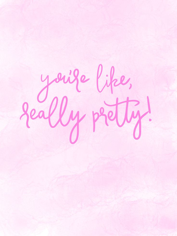 the words you're life really pretty on a pink background