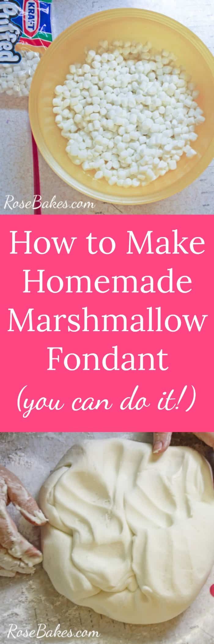 how to make homemade marshmallow fondant you can do it with only one ingredient