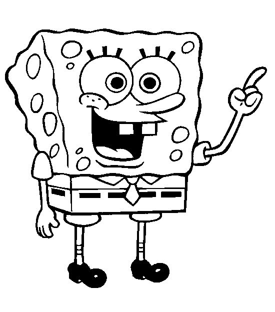 spongebob coloring pages for kids