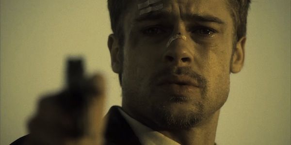 Seven Brad Pitt, Se7en 1995, Brad Pitt Movies, Seven Movie, Mulholland Drive, Septième Art, David Fincher, Kevin Spacey, Film School