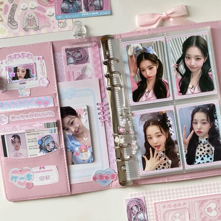 What To Do With Kpop Photocards, Binder Decoration Ideas, Binder Deco, Kpop Binder, Binder Decoration, Photocard Collection, Pc Decoration, Photo Binder, Binder Ideas