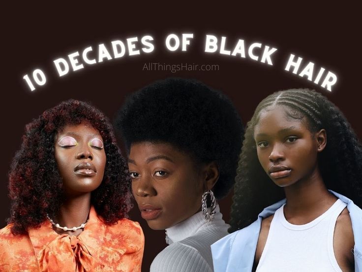 10 Decades of Black Hairstyles: Reflecting on the Trendiest Black Hair-do’s from Each Era 90s Black Hair, 90s Black Hairstyles, Black Hair Trends, 2014 Hair Trends, Black Panthers Movement, Straight Back Cornrows, Red Hair Trends, Layered Curls, Big Afro