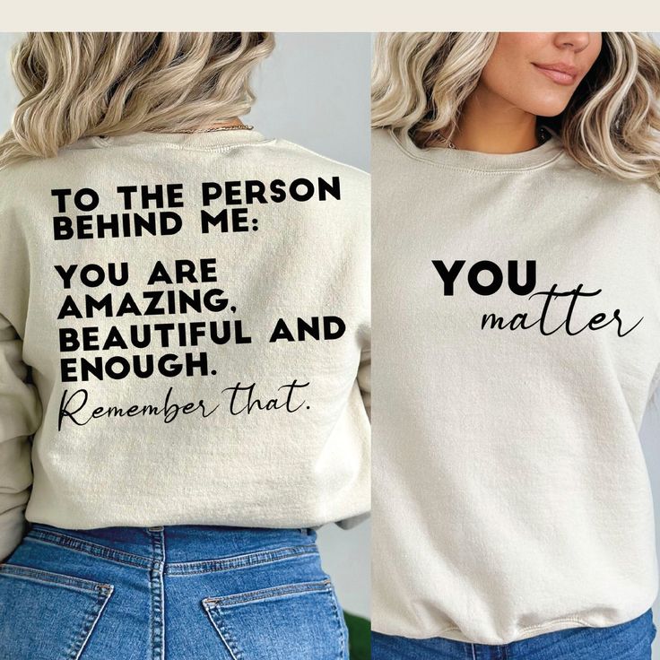 You Are Enough Hoodie, Diy Cricut Shirts For Women, You Are Enough Shirt, Best Cricut Projects To Sell, Cricut Tshirt Ideas For Women, Tshirt Svg Designs, You Matter Quotes, Health Shirts, Cricut Explore Air Projects