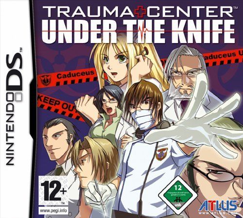 an image of a video game called under the knife with people in front and behind it