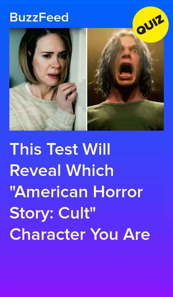 the movie poster for this test will reveal which american horror story cult character you are