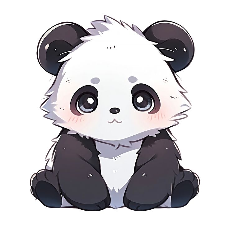 Cute Kawaii Panda Sticker Panda Sketch, Chibi Panda, Anime Panda, Cute Panda Drawing, Panda Mignon, Cute Panda Cartoon, Panda Sticker, Panda Artwork, Panda Illustration