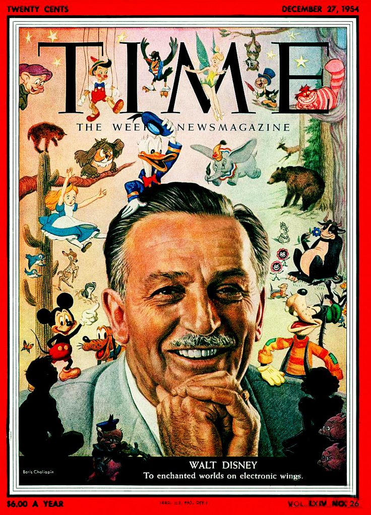 the cover of time magazine featuring walt mouse