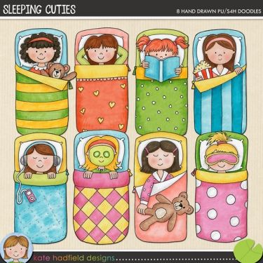a group of children sleeping in bed with the words sleep cuts on it and an image of