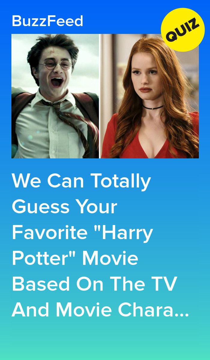 the movie poster for we can totally guess your favorite harry potter movie based on the tv and movie character