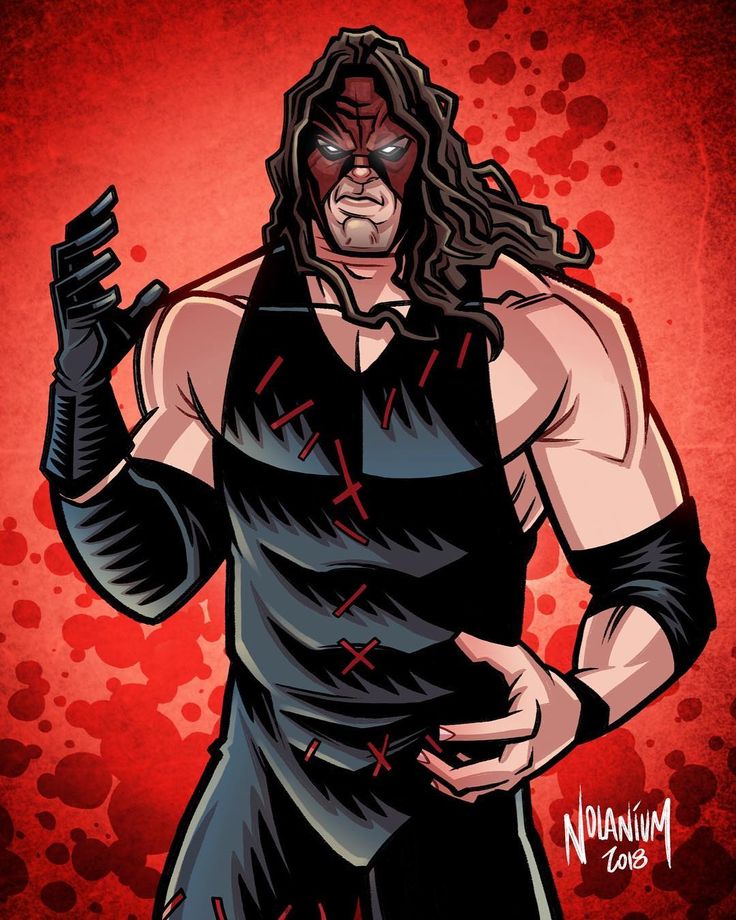 an image of a man with long hair wearing a wrestling mask and holding his fist up