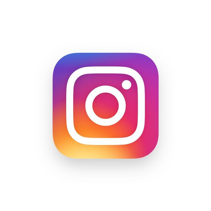 the instagram logo is shown on an orange and white background with red border around it