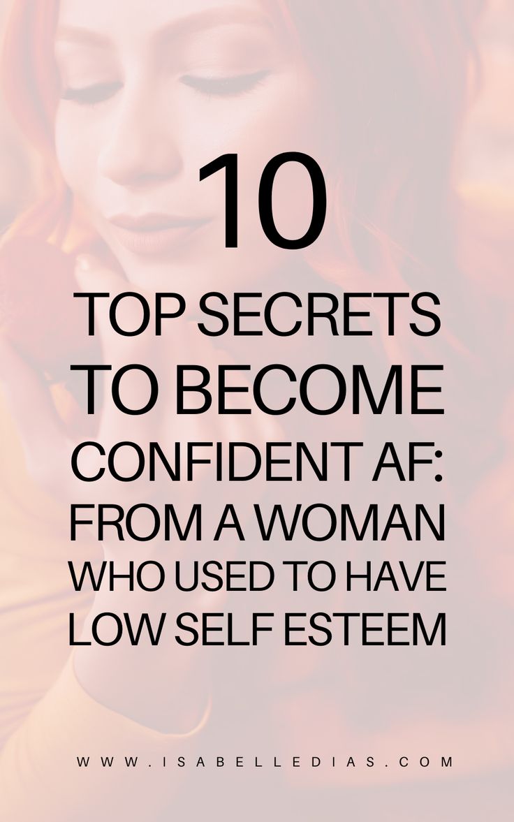 a woman talking on her cell phone with the words 10 top secrets to become confident af from